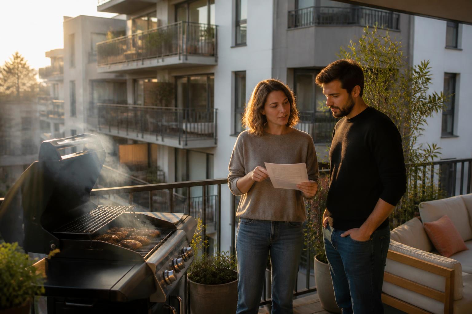 découvrez les règles de copropriété à respecter pour organiser un barbecue sur votre balcon en toute légalité et sécurité.
