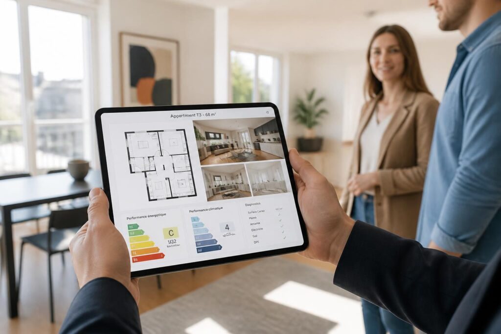 découvrez comment un ipad facilite les visites immobilières en affichant plans, photos et diagnostics sans besoin de classeur, pour une expérience moderne et pratique.